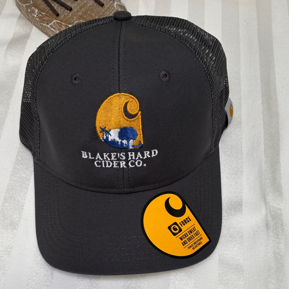 Carhartt Blaek's Hard Cider Co. Black and White Mesh Cap